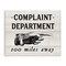 Stupell Industries Complaint Department 100 Miles Away Canvas Wall Art
